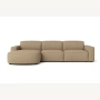 Olio Selezione Sofa w kształcie litery L Tkanina Raven 34